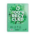 Silvine Recyc A4 Wiro Nbook Grn R102