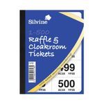 Cloakroom Ticket 1-500 Silvine 5555