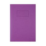 Silvine Exercise Book A4 Purple Pk25