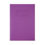 Silvine Exercise Book A4 Purple Pk25