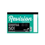 Silvine 50 Revision Cards Lined Wht Pk20