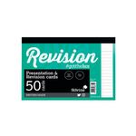 Silvine 50 Revision Cards Lined Wht Pk20