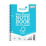 Silvine A5 Fsc Twin Wire Notebook