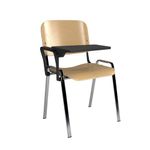 Taurus Chrome Frame Wood Seat And Back W