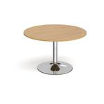 Trumpet base circular boardroom table