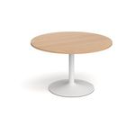 Trumpet base circular boardroom table