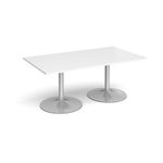 Trumpet base rectangular boardroom table