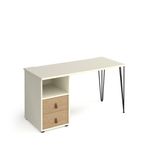 Tikal hairpin 600mm desk & ped/drwr