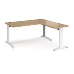 TR10 single desk with return