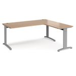 TR10 single desk with return