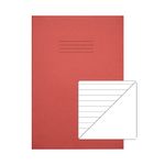 Rhino A4 Ex Book Plain/8Mm Red Pk50