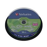 Verbatim Cdrw Datlf Plus 12X Sp10 43480