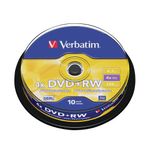Verbatim Dvdplusrw Silver Spind10 43488