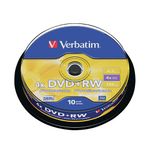 Verbatim Dvdplusrw Silver Spind10 43488