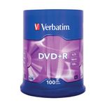 Verbatim Dvdplusr 16X Spind100 43551