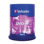 Verbatim Dvdplusr 16X Spind100 43551