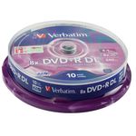 Verbatim Dvdplusr 8X Dual Spind10 43666