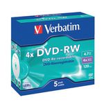 Verbatim Dvd-Rw 4X 4.7Gb 43285 Pk5
