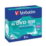 Verbatim Dvd-Rw 4X 4.7Gb 43285 Pk5
