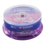 Verbatim Dvd+R 16X 4.7Gb Spindle Of 25