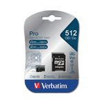 Verbatim Pro U3 Micro SD Card 512GB