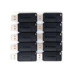 Verbatim Pstripe Usb 16Gb Blk Pk10