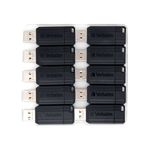 Verbatim Pstripe Usb 16Gb Blk Pk10