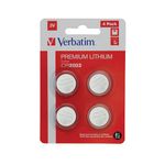 Verbatim CR2032 3V Lih Battery Pk4