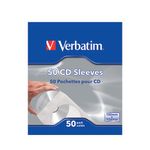 Verbatim CD/DVD Paper Sleeves Pk50