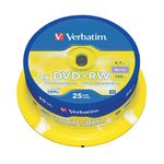 Verbatim Dvd Plus Rw 4X Spindle Pk25