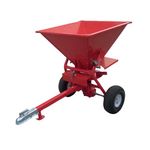 Red 350Lb Atv Salt Spreader 160 Litre