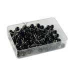 Map Pins Black Pk100 26891