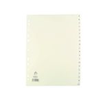 Np Index A4 A-Z Polyprop White