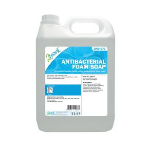 2Work Antibacterial Foam Soap 5L