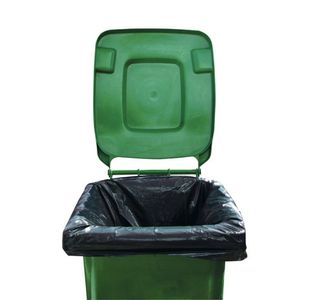 2Work Blk Wheelie Bin Liners Mduty Pk100