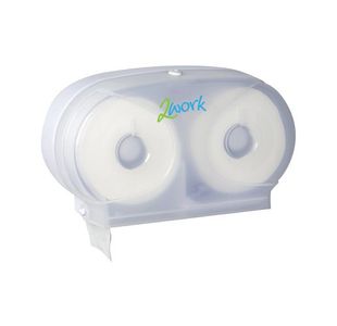 2Work Versa Twin Toilet Roll Dispen