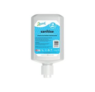 2Work Sanitise Foam Rub No-Alc 1L P6