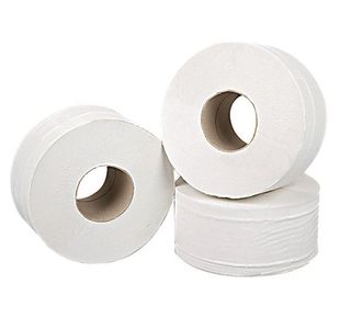 2Work 2Ply White Mini Jum 200Mx92Mm Pk12