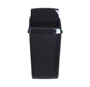 2Work Black Swing Top Bin 30 Ltr