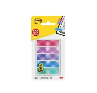 Post-it Index 11.9x43.2 Plaid Pk100