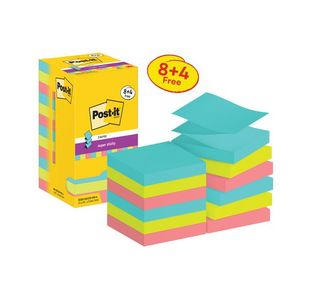 Post-it S/Stk Z-N 76x76 90S Cos Pk12