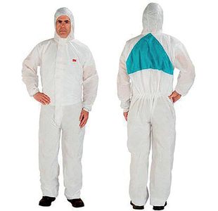 3M 4520 Prtv Coverall Wht/Grn M