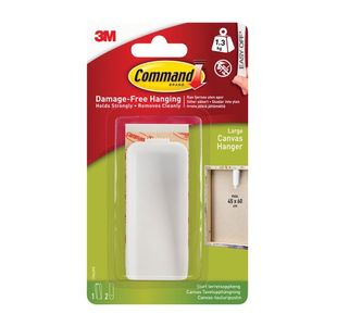 Command Canvas Hanger Large White