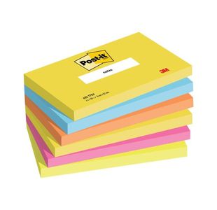 Post-It Notes Wrm Neon 127x76 Pk6