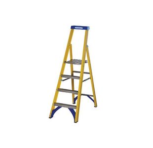 Abru Fibreglass Pform Stpladder 4Trd Ylw