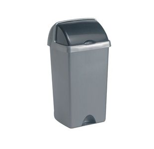 Addis 48 Litre Roll Top Bin Metallic