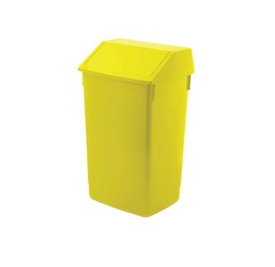 Addis 60L Flip Top Recycle Bin Ylw