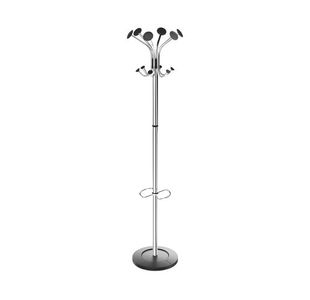 Alba Chrome Coat Stand Chrm/Blk Pmclass