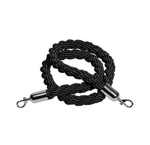 Albion Rope 25Mmx150Cm Blk Chm Hooks 980