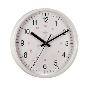 Acctim Metro 14'' Wall Clock Wht 21202